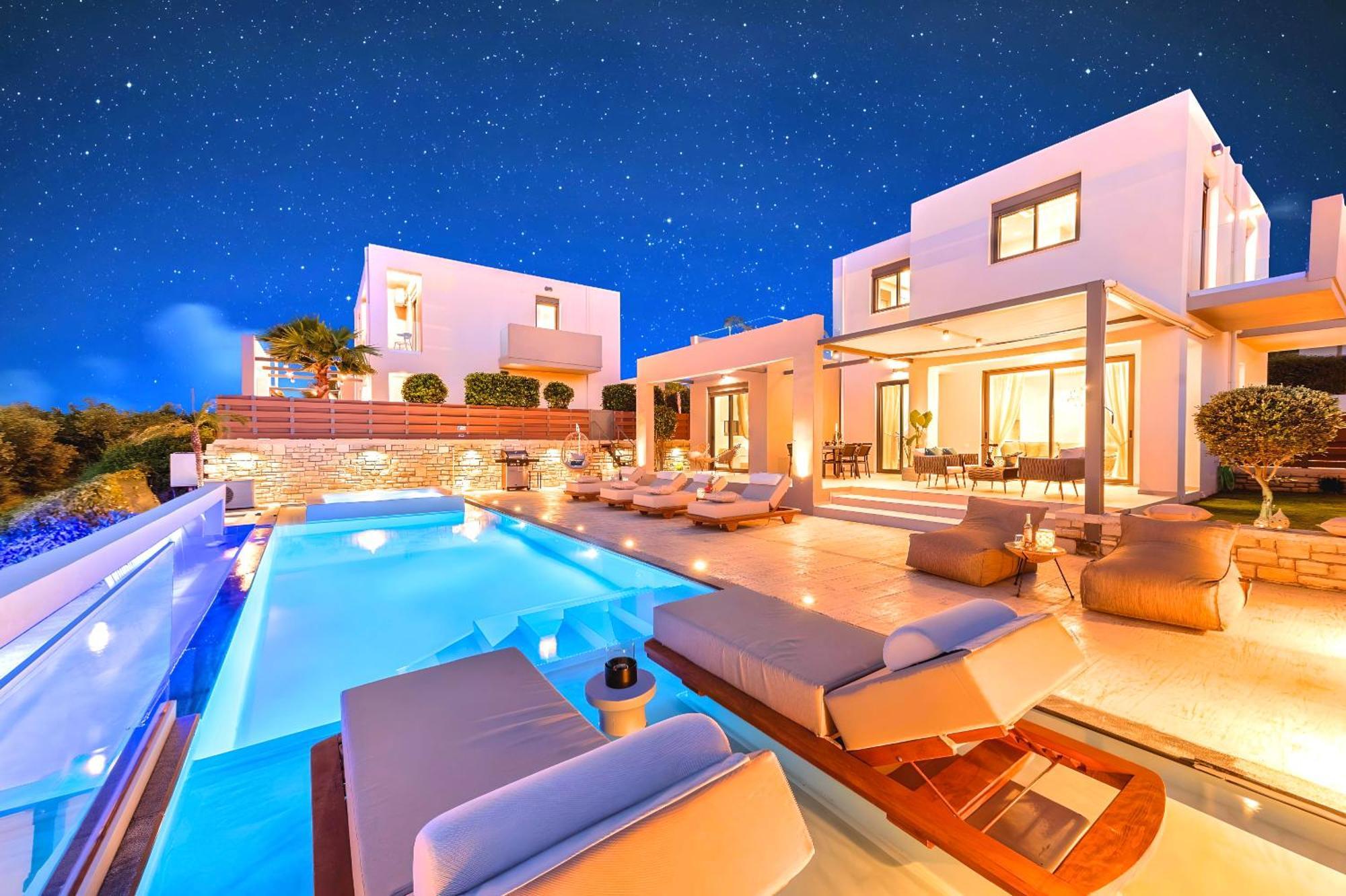 Minoas Villas Heated Pool Kournás Екстериор снимка