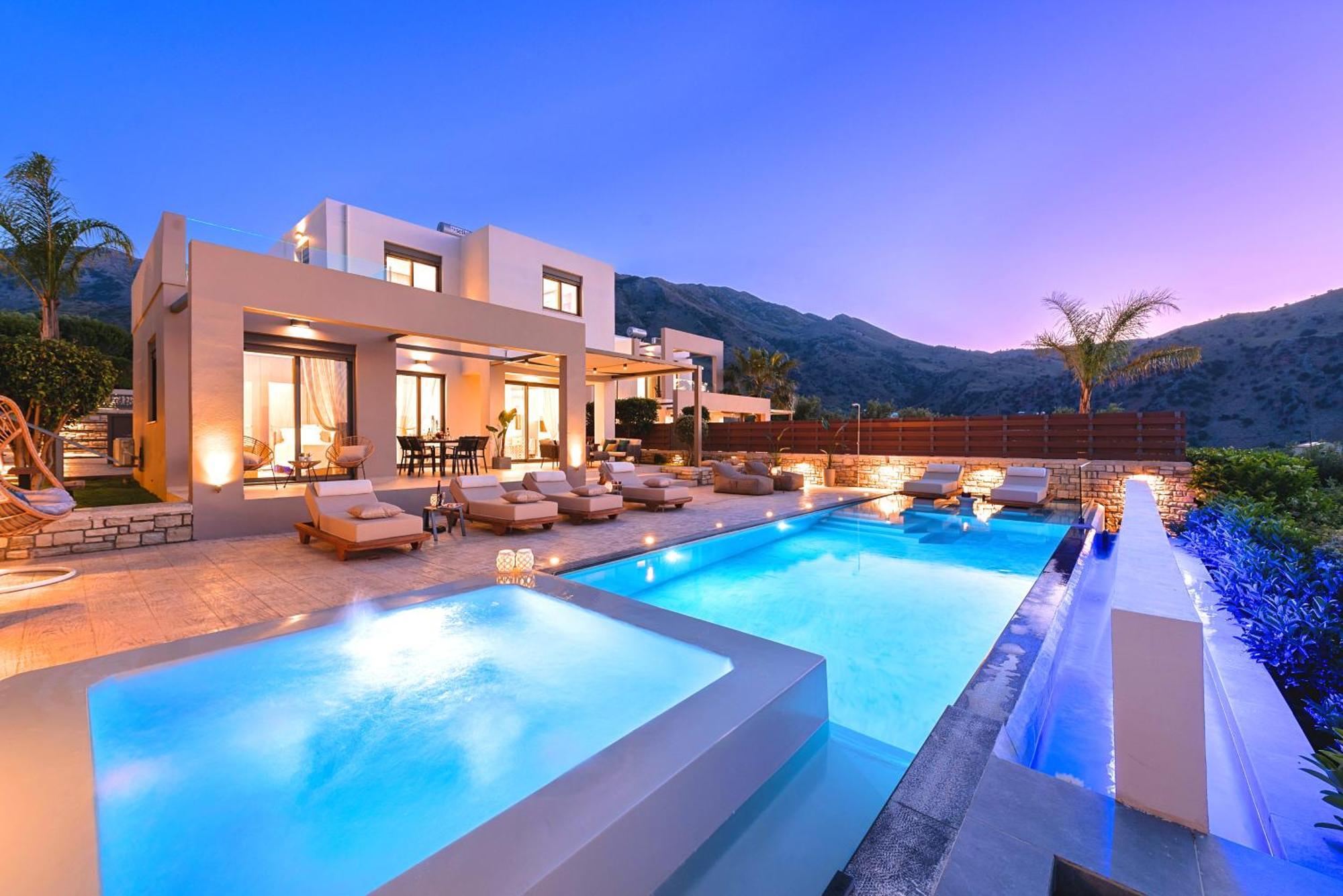 Minoas Villas Heated Pool Kournás Екстериор снимка