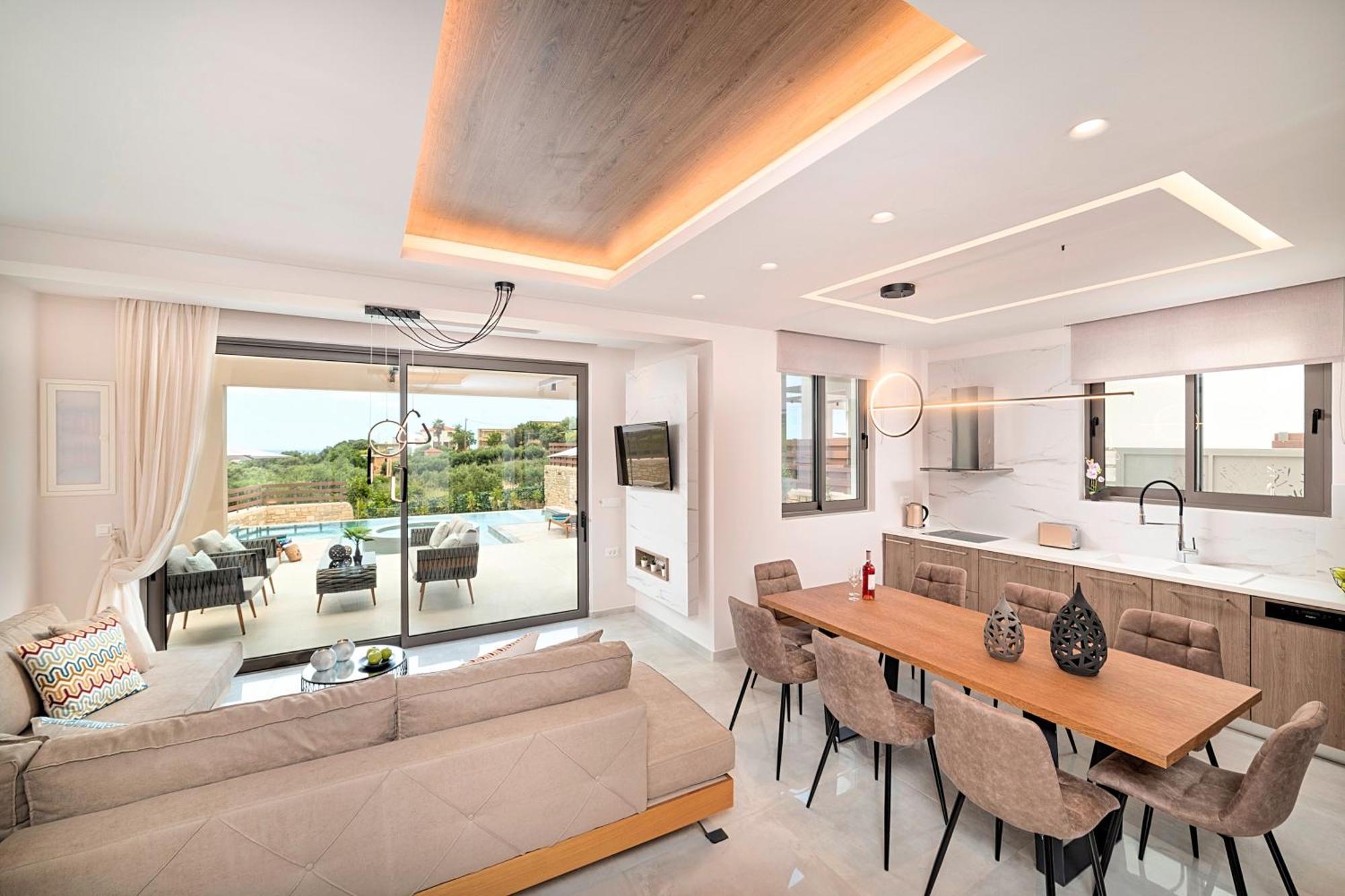 Minoas Villas Heated Pool Kournás Екстериор снимка