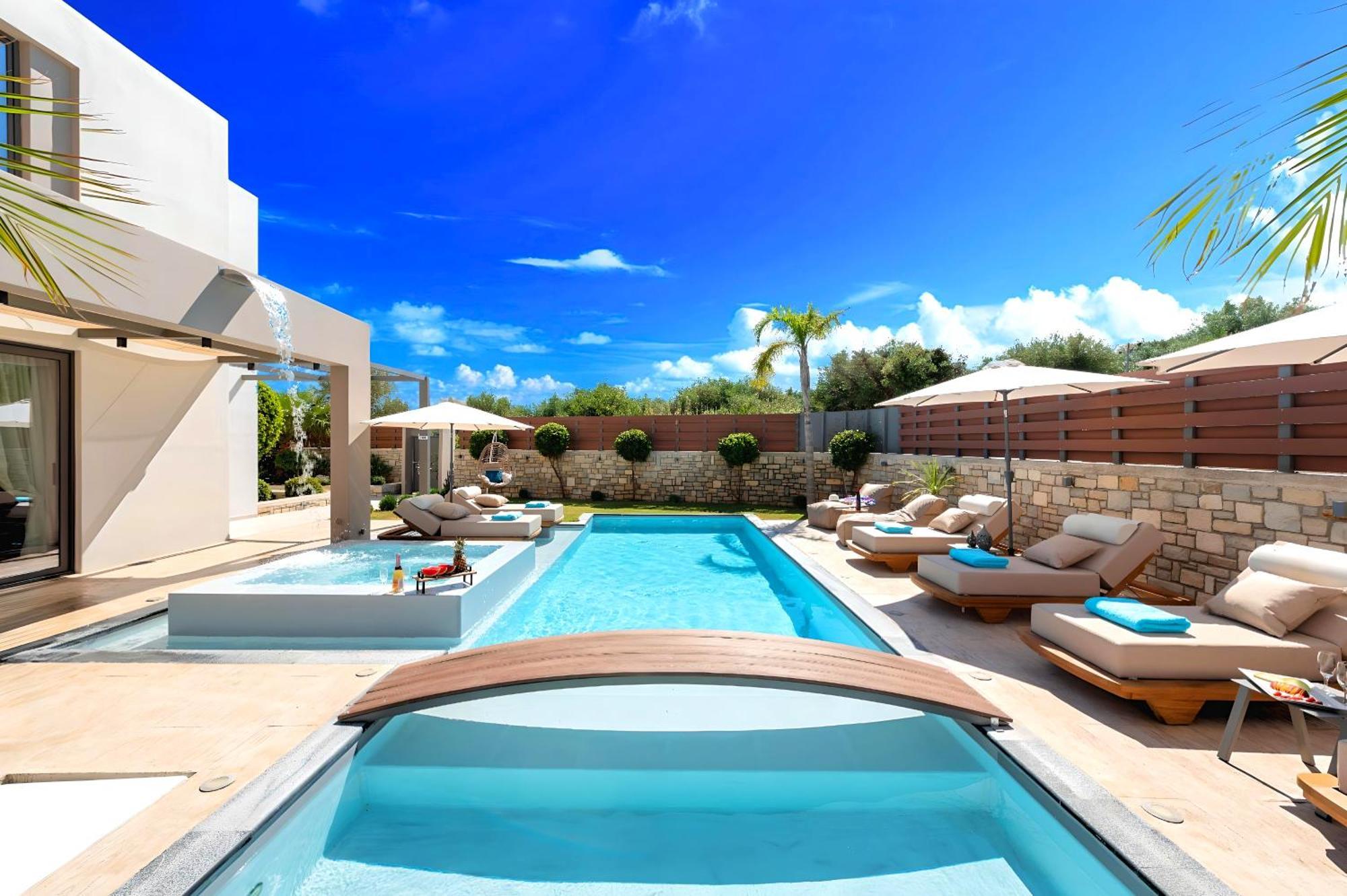 Minoas Villas Heated Pool Kournás Екстериор снимка