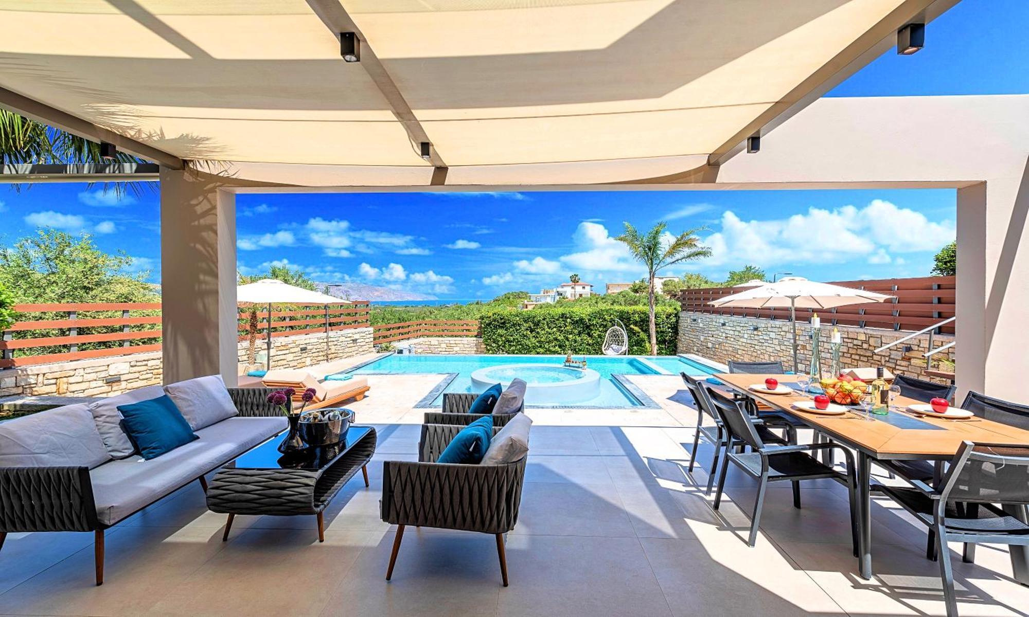 Minoas Villas Heated Pool Kournás Екстериор снимка