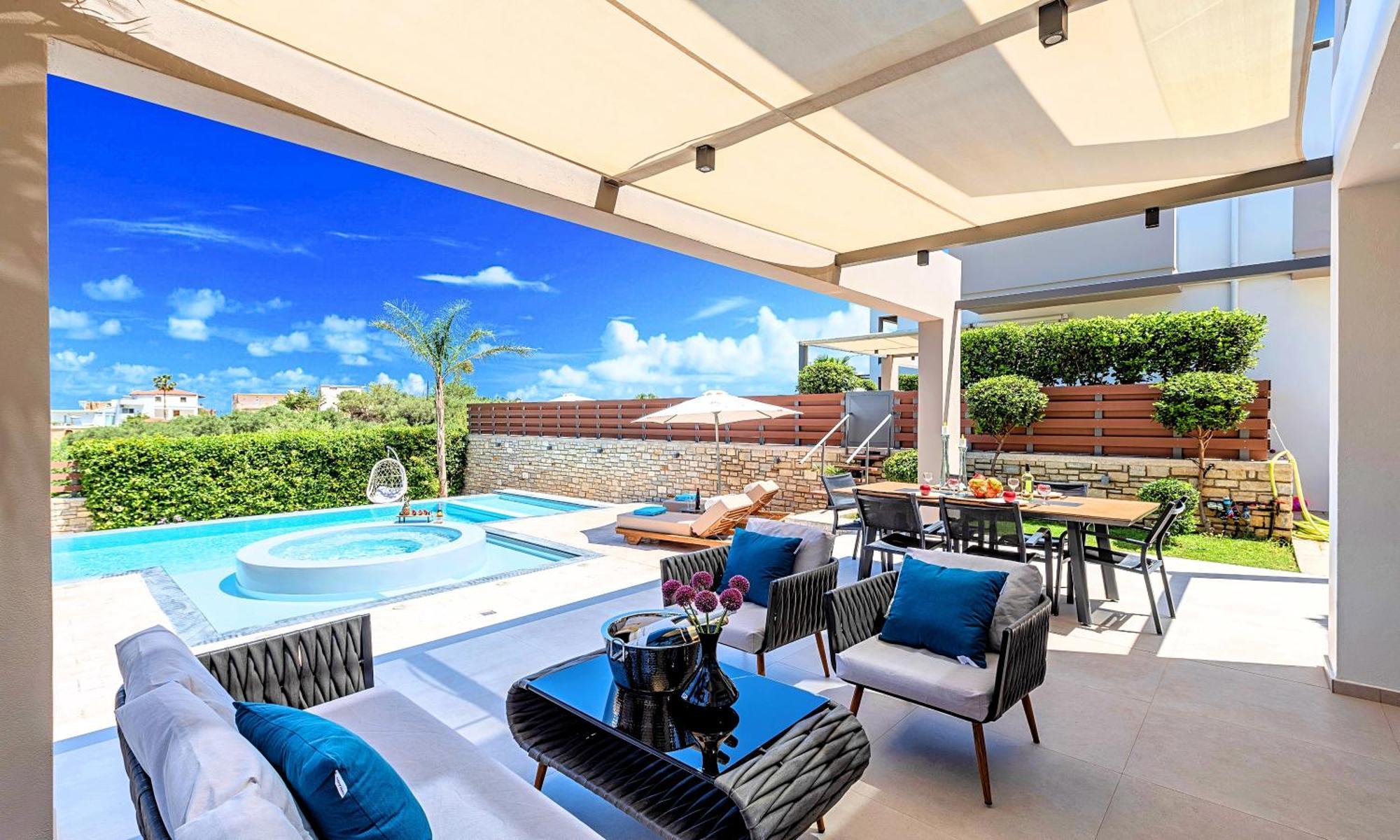 Minoas Villas Heated Pool Kournás Екстериор снимка