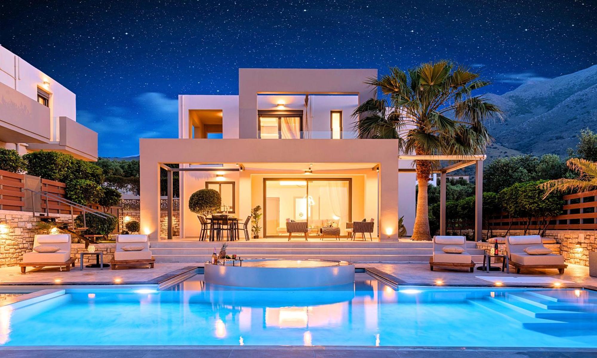 Minoas Villas Heated Pool Kournás Екстериор снимка